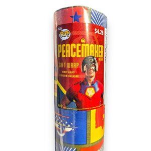 Funko Pop DC Peacemaker Wrapping Paper NEW Sealed Gift Wrap 50 Sq Ft
